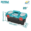 Hộp nhựa đựng công cụ 20 inch khóa nhựa TOTAL TPBX0201