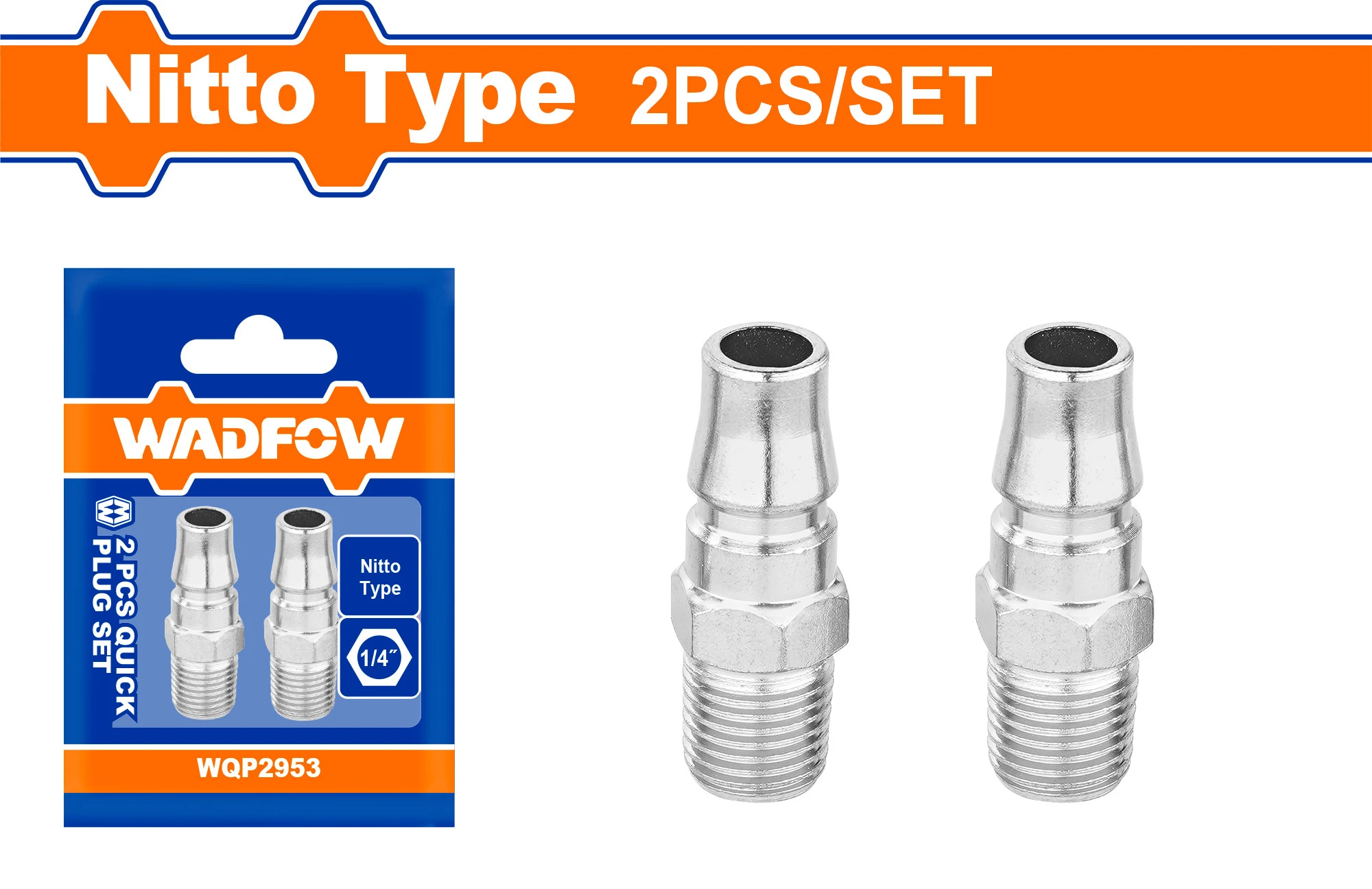 Bộ 2 đầu nối hơi nhanh 1/4" Wadfow WQP2953 - Ảnh 4