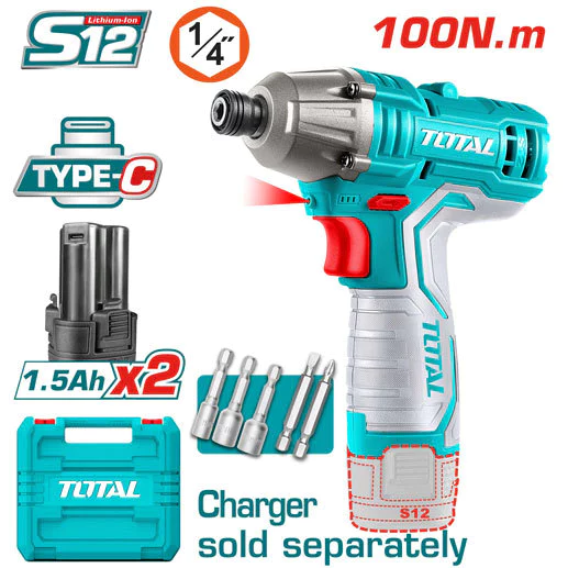 Máy siết vít dùng pin 12V - TOTAL TIRLI12015 - Ảnh 4