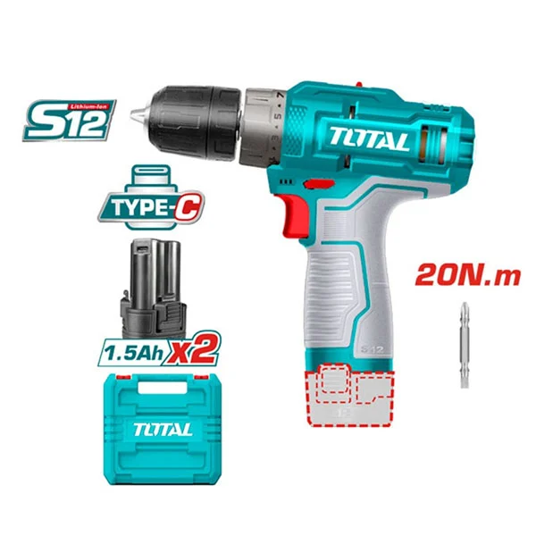 Máy khoan dùng pin 12V - TOTAL TDLI12202 - Ảnh 2