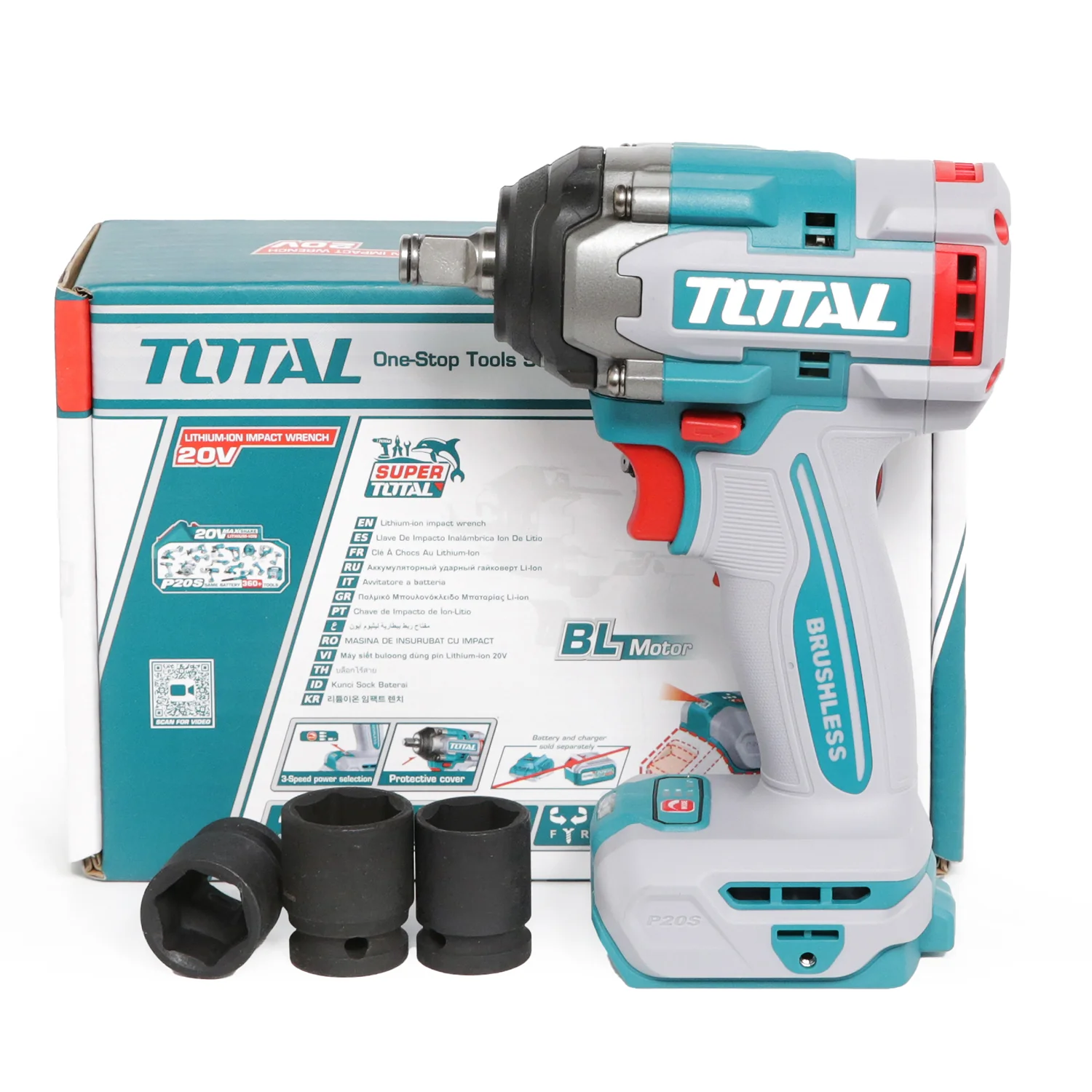Thân máy siết bu lông pin 20V - TOTAL TIWLI20501(Chưa pin và sạc) - Ảnh 3