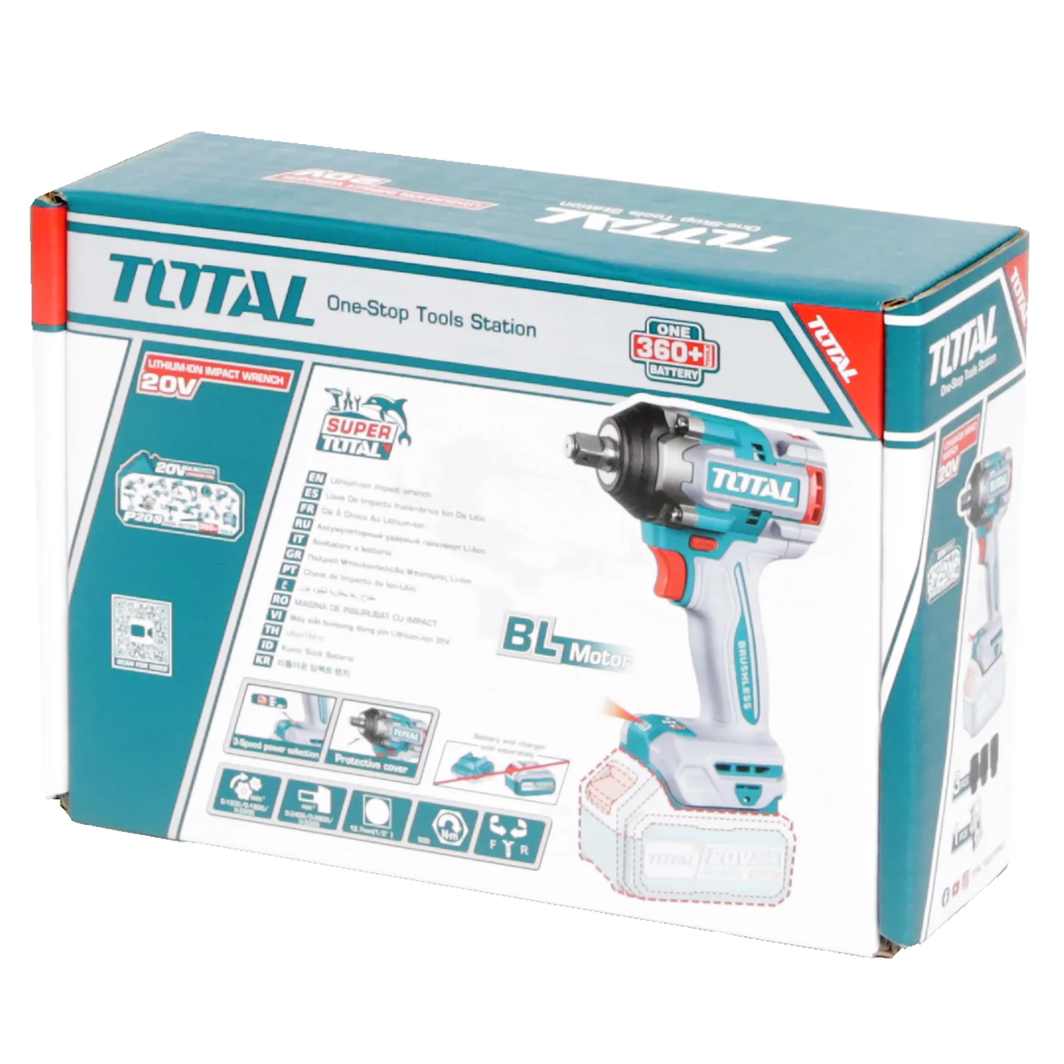 Thân máy siết bu lông pin 20V - TOTAL TIWLI20501(Chưa pin và sạc) - Ảnh 4