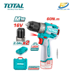 Máy khoan pin không chổi than dùng pin 16V - TOTAL TDLI16682 (2 pin 1 sạc)
