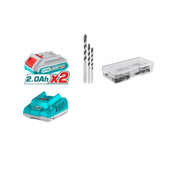 Máy khoan búa dùng pin 20V - TOTAL TIDLI201452 - Ảnh 4