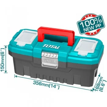 Hộp nhựa đựng đồ nghề 14 inch khóa kim loại TOTAL TPBX0142 - Ảnh 2