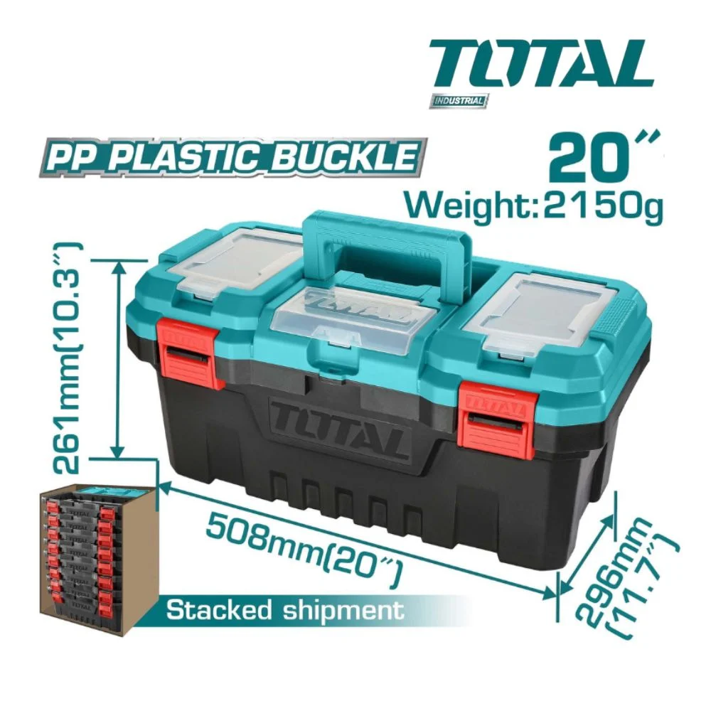 Hộp nhựa đựng công cụ 20 inch khóa nhựa TOTAL TPBX0201 - Ảnh 4