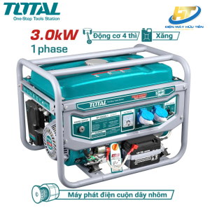Máy phát điện dùng xăng TOTAL 3KW TP130005-1 giá tốt