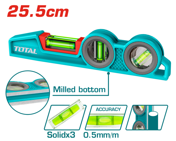 Thước thủy ống Total TMT221306 245mm