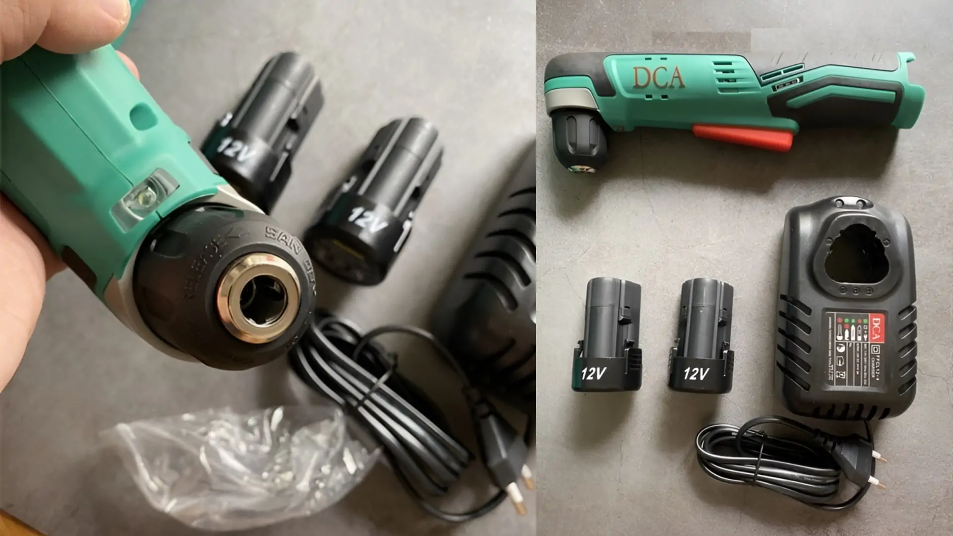 MÁY KHOAN GÓC DÙNG PIN ( KO GỒM PIN SẠC ) DCA - TB-ADJZ14-10Z - Ảnh 2