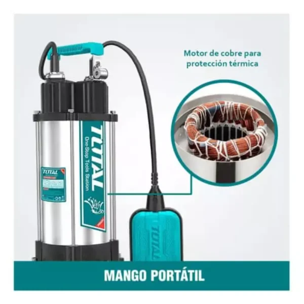 Máy bơm chìm nước thải 1500W TOTAL TWP7150026 - Ảnh 2