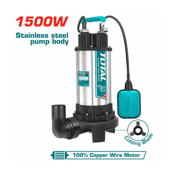 Máy bơm chìm nước thải 1500W TOTAL TWP7150026