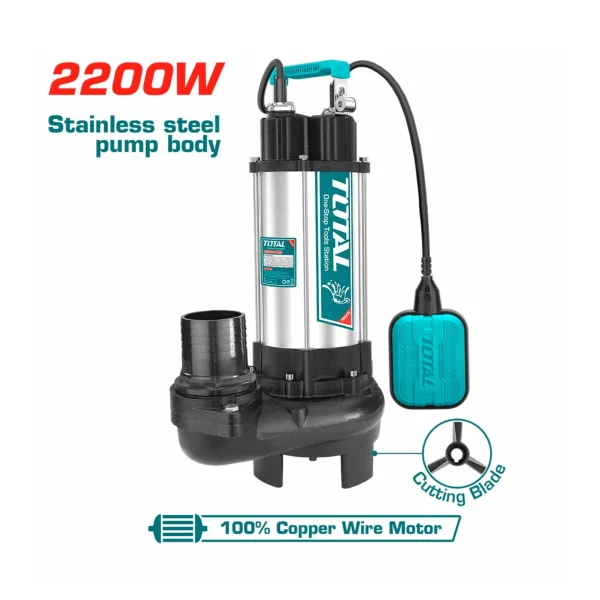 Máy bơm chìm nước thải 2200W TOTAL TWP7220026