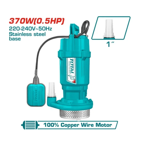 Máy bơm chìm nước sạch 370W(0.5HP) TOTAL TWP63706