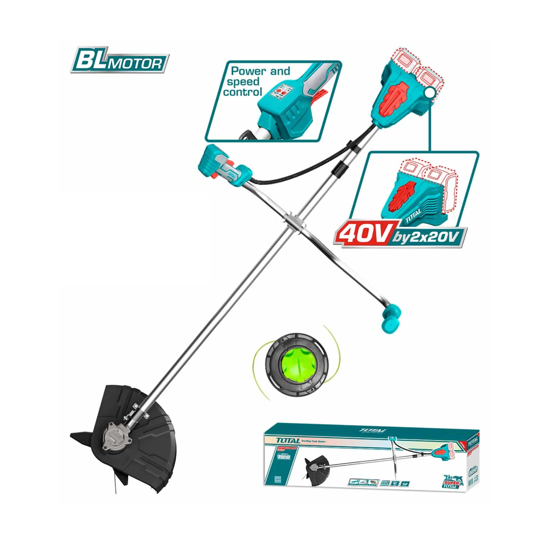 Máy cắt cỏ dùng pin 40V TOTAL TSTLI20018