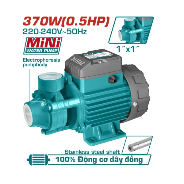 Máy bơm nước 370W 0.5HP TOTAL TWP137026