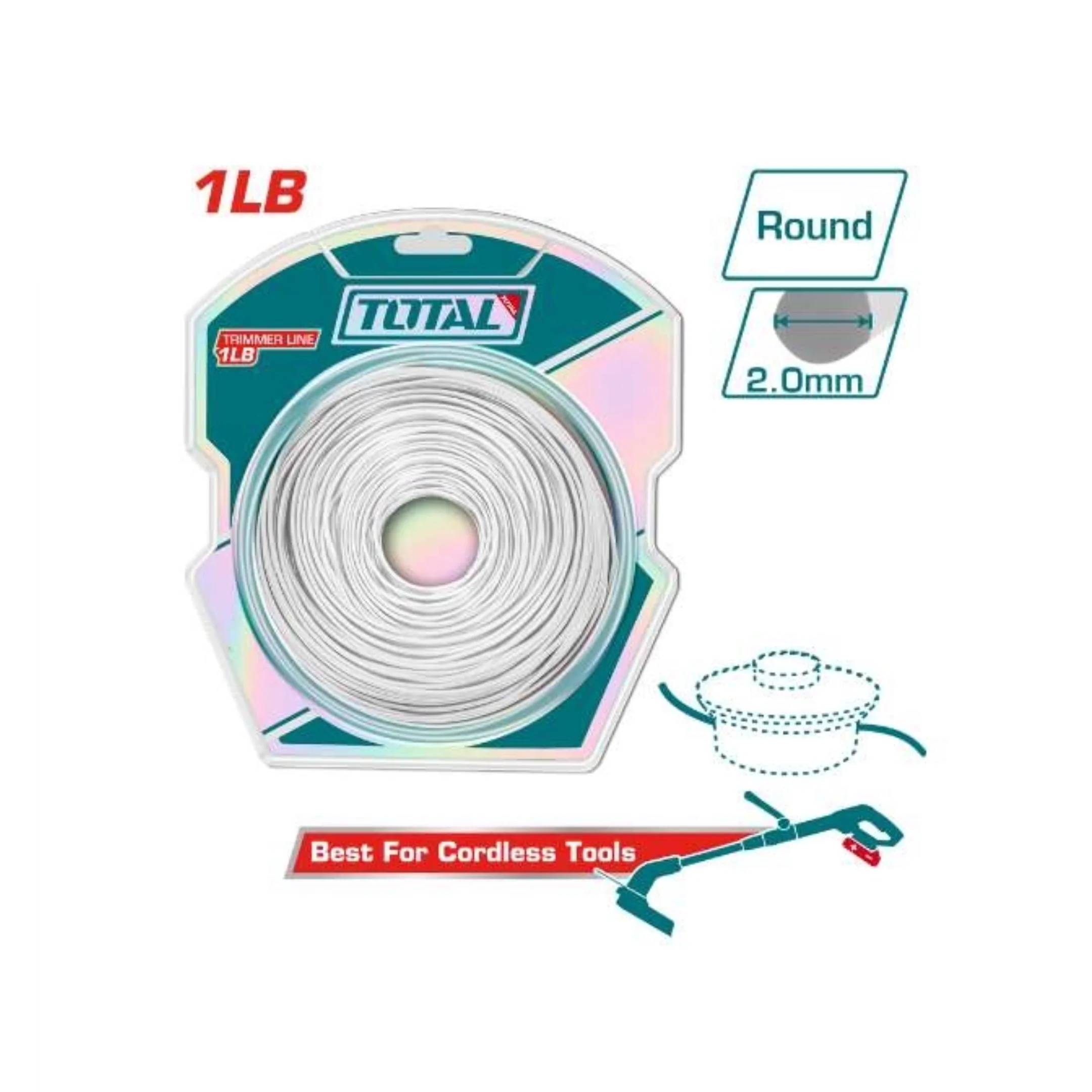 Cước cắt cỏ 2.0mm TOTAL TALS2001