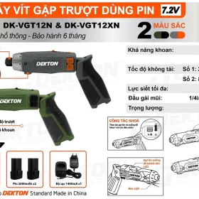 Vít gập dùng Pin Dekton