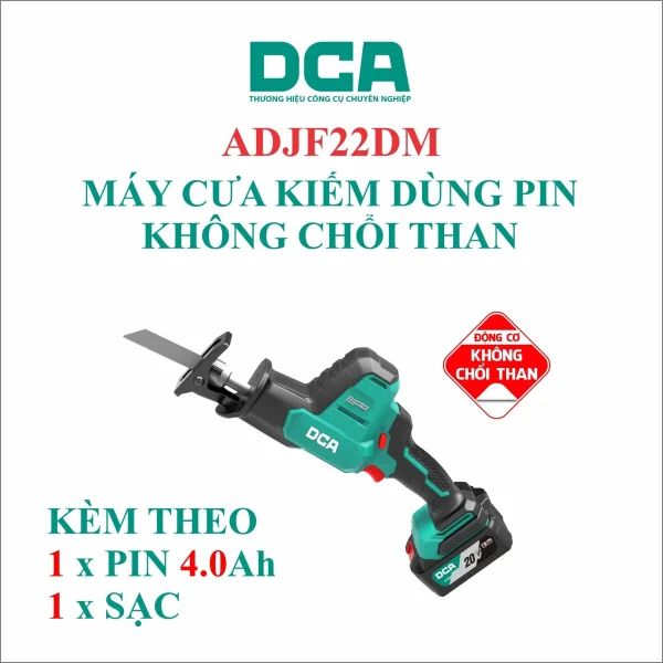 Máy cưa kiếm không chổi than dùng pin 20V DCA ADJF22DM - Ảnh 2