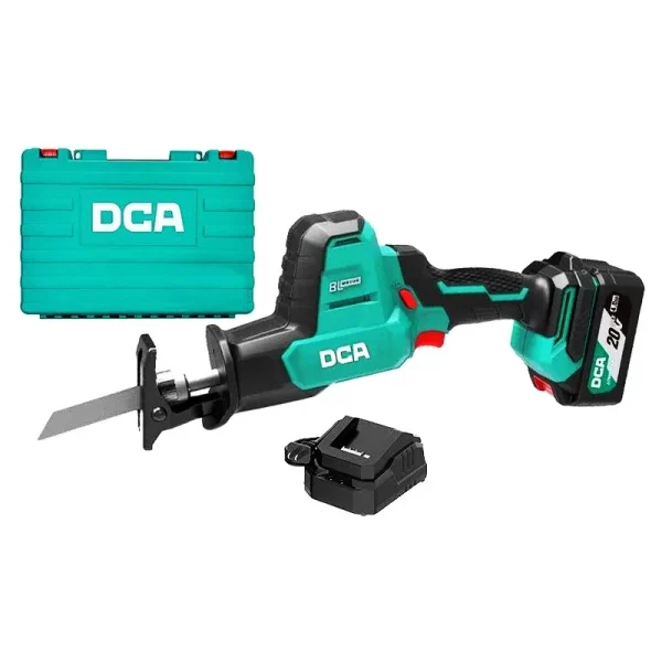 Máy cưa kiếm không chổi than dùng pin DCA ADJF22EM (2 Pin 4.0Ah, 1 Sạc)