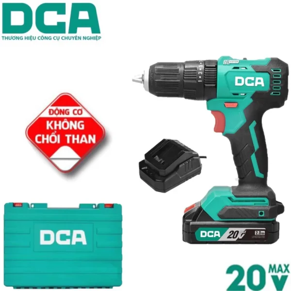 Máy khoan búa pin 20V DCA ADJZ2050IDM (1 pin 2Ah, 1 sạc) - Ảnh 4