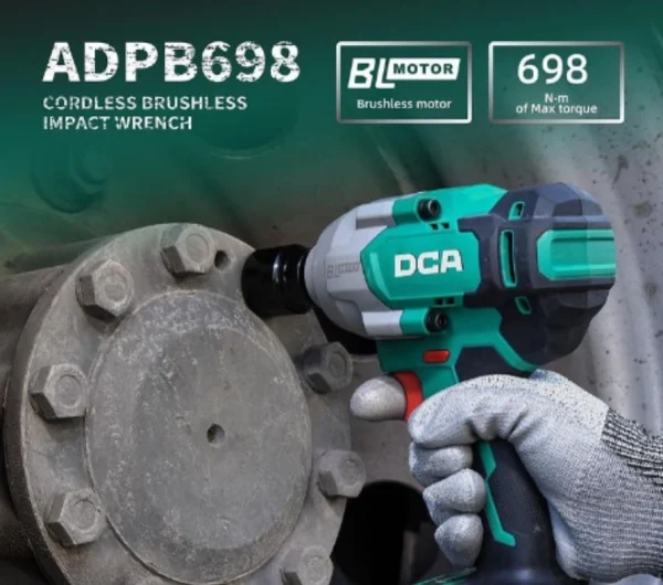 Máy siết bu lông dùng pin 20V DCA ADPB698FK (2 pin 5.0Ah 1 sạc 4A) - Ảnh 4