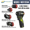 Máy vặn vít đa năng 4 đầu dùng pin 12V WORX WU135M