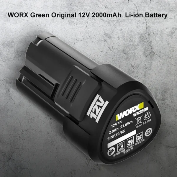 Pin Li-ion 12V 2.0Ah Worx WA3506 - Ảnh 2