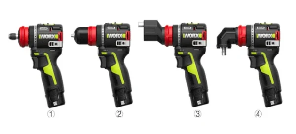 Máy vặn vít đa năng 4 đầu dùng pin 12V WORX WU135M.9 (Chưa Pin và Sạc)