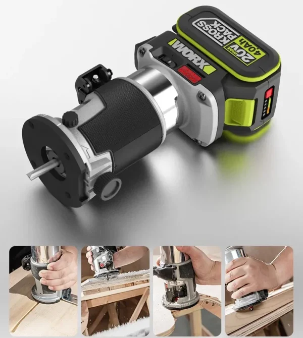 Thân máy phay gỗ dùng pin 20V WU560.9 (Chưa gồm pin sạc) - Ảnh 4