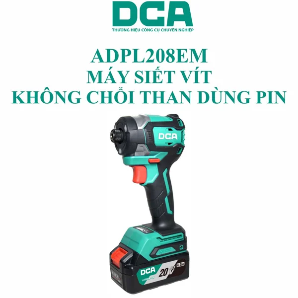 Máy vặn vít dùng pin 20V DCA ADPL208EM (2 pin 4.0Ah và sạc) - Ảnh 2