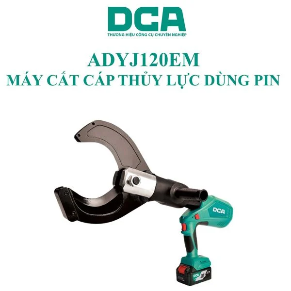 Máy cắt cáp thủy lực dùng pin 20V DCA ADYJ120EM (2 Pin 4.0Ah, 1 Sạc) - Ảnh 2