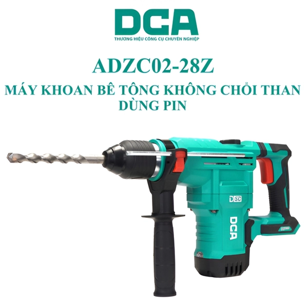 Máy khoan bê tông dùng pin 20V DCA ADZC02-28Z (Chưa gồm pin sạc) - Ảnh 2