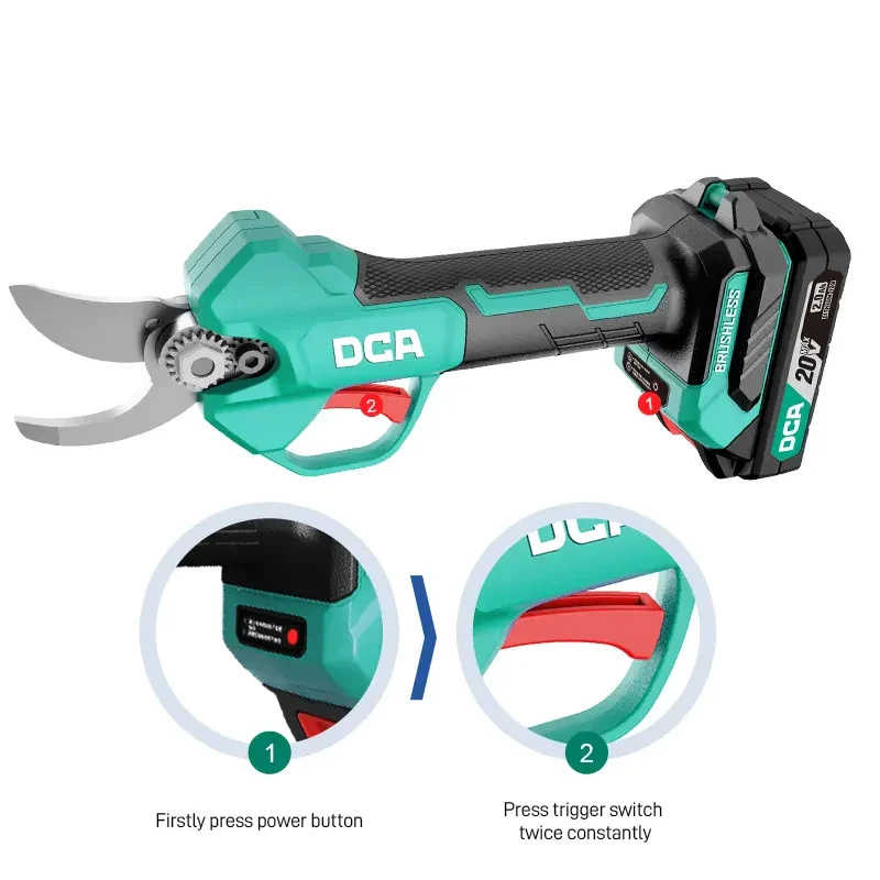Máy cắt cành dùng pin 20V DCA ADYD35Z (Chưa gồm pin sạc) - Ảnh 2