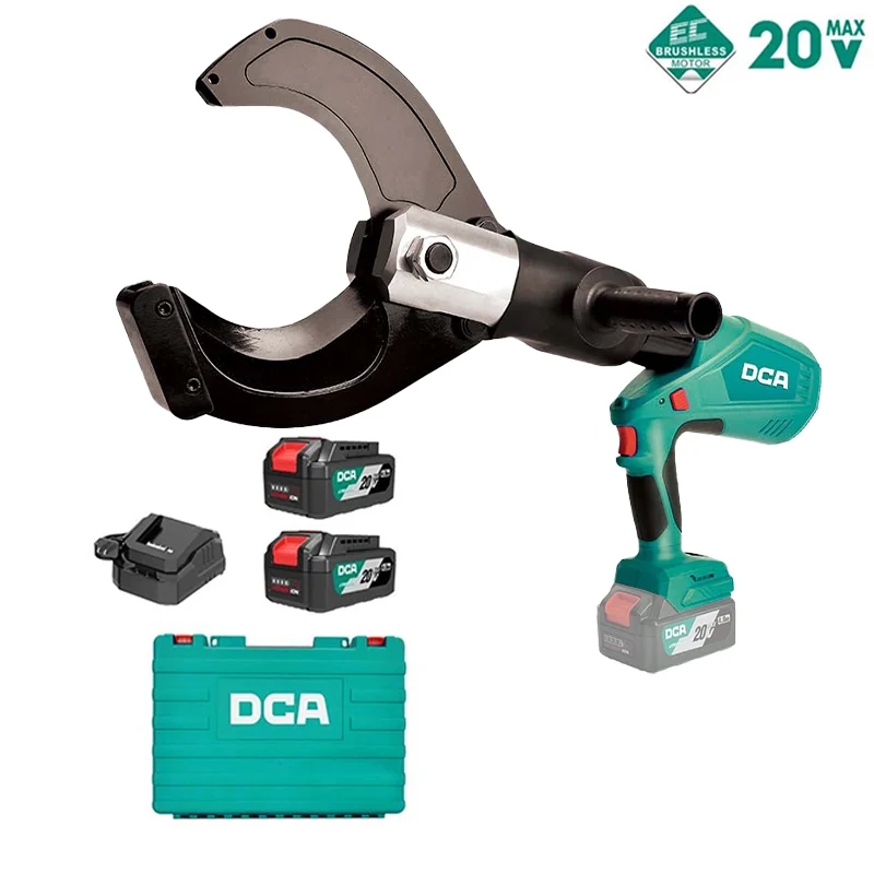Máy cắt cáp thủy lực dùng pin 20V DCA ADYJ120EM (2 Pin 4.0Ah, 1 Sạc)