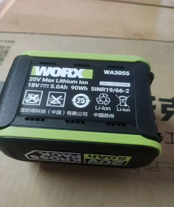 Pin 5.0Ah 20V WORX WA3055 - Ảnh 4