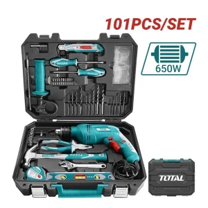 Bộ máy khoan búa điện 101 món Total THKTHP1012E