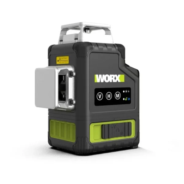 Máy Cân Bằng Laser 12 Tia Xanh Pin 20V Worx WU005.9