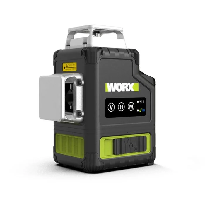 Máy Cân Bằng Laser 12 Tia Xanh Pin 20V Worx WU005.9