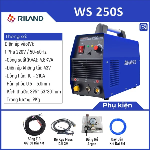 Máy hàn Tig Riland WS 250S - Ảnh 3