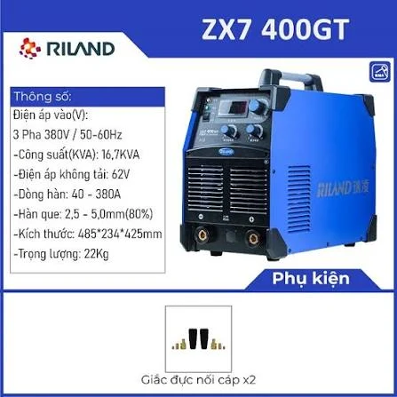 Máy hàn que điện tử RILAND ZX7 400GT - Ảnh 3