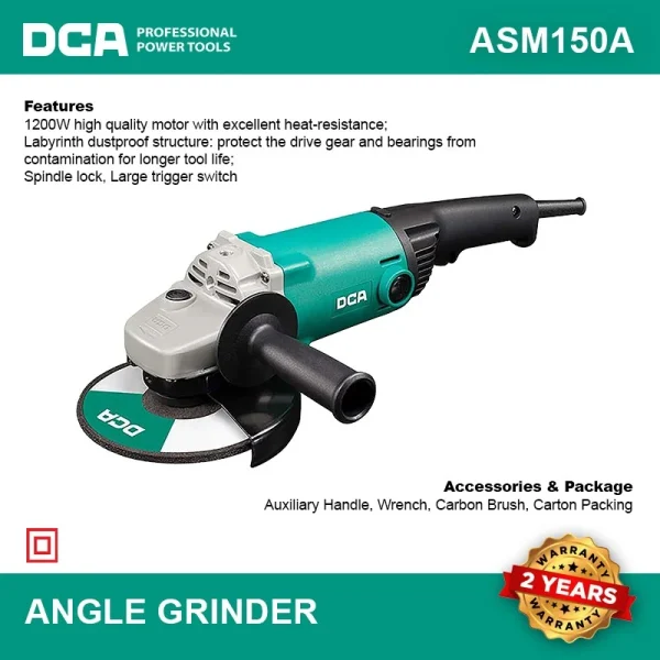 Máy mài góc điện 1200W DCA ASM150A - Ảnh 3