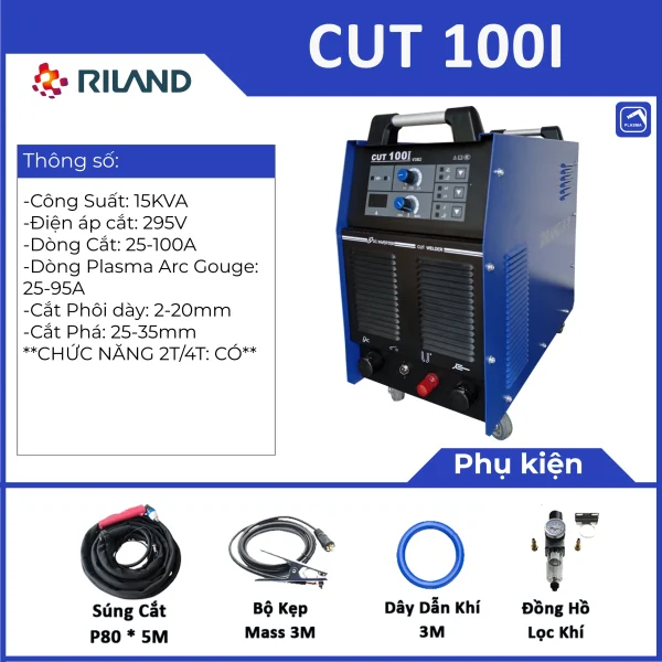 Máy cắt Plasma Riland CUT 100I - Ảnh 4