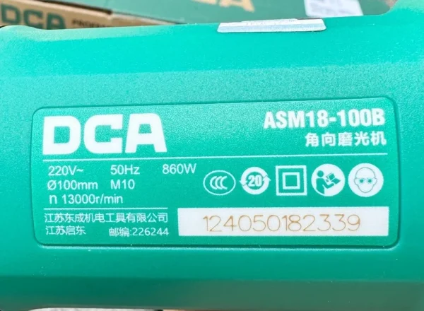 Máy mài góc 860W DCA ASM18-100B công tắc đuôi - Ảnh 3