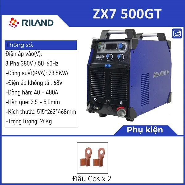 Máy hàn công nghiệp Riland ZX7 500GT - Ảnh 4