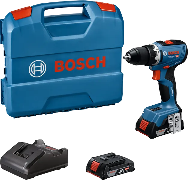Máy khoan vặn vít dùng pin 18V Bosch GSR 18V-65 (2 Pin 2.0Ah 1 Sạc)