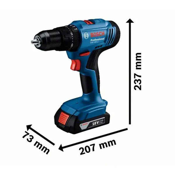 Máy Khoan Động Lực Dùng Pin 18V Bosch GSB 183-LI (1 Pin 2.0Ah 1 Sạc) - Ảnh 2